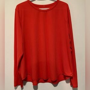 lululemon athletica Red Long Sleeve Top